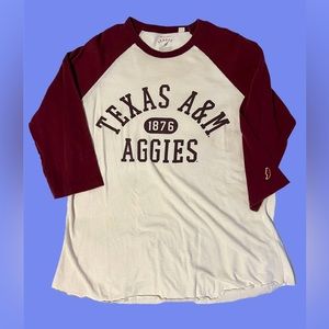 Vintage 3/4 sleeves raglan baseball Tshirt/Medium